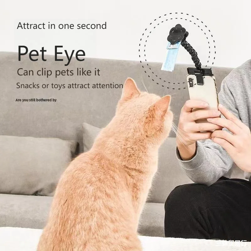 Viral Pet Photography Tool-2-in-1 Phone Holder&Attention Grabber for Cat/Dog Social Media Shots,Hands-Free Selfie Stick with