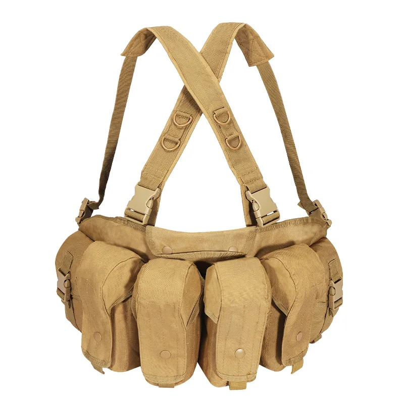 

Outdoor Multifunctional Tactical Bibs 600D Lightweight Tactical Vest Large Capacity Chest Mounted For Camping,Training