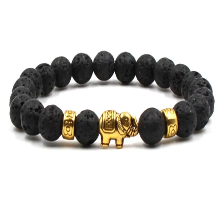 

8mm Lavas Buddhist Bead Bracelet Stackable Artisan Women Beaded Men Prayer