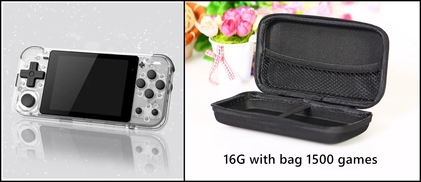 POWKIDDY Q90 3 Inch Mini Handheld Game Player Open System Retro Video Game Console PS1 FC 64G 5000 Games Consoles Gaming Box 
