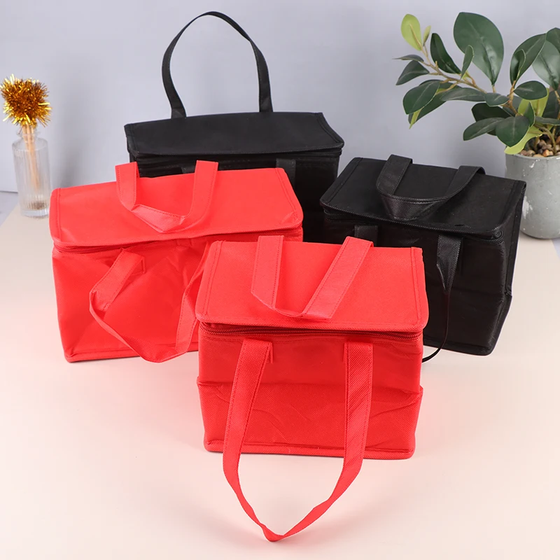 1PC Portable Lunch Cooler Beer Delivery Bag Folding Insulation Picnic Ice Pack Food Tote Thermal Bag Drink Carrier Insulated Bag 3