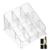 Clear 9/24/36/40 Grids Acrylic Makeup Organizer Lipstick Holder Display Rack Case Cosmetic Nail Polish Make Up Organiser Tool 2
