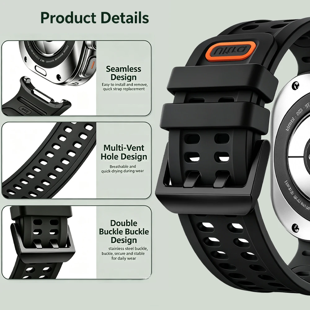 Breathable Sports Silicone Strap Bracelet