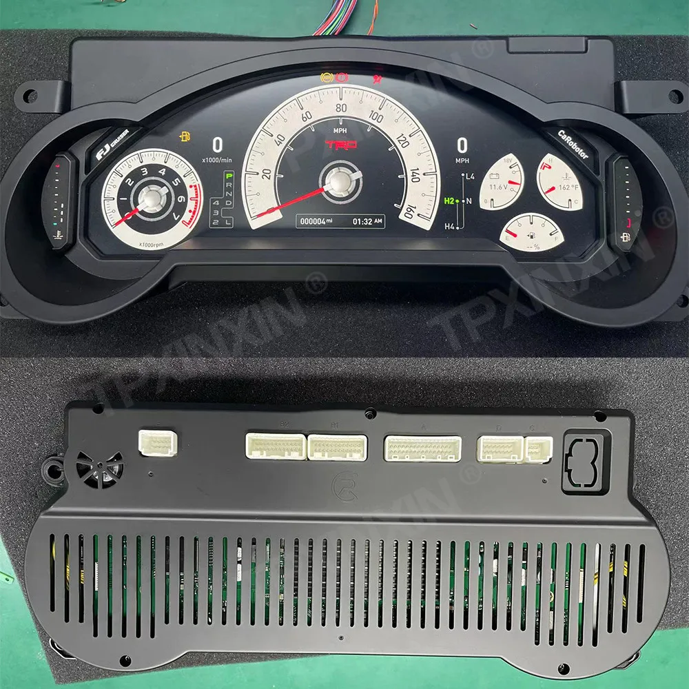 12.3” For Toyota FJ Cruiser Digital Cluster Virtual Cockpit Linux Dashboard Instrument Speed Meter Screen Car Radio Player