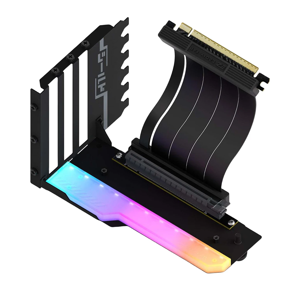 수직 그래픽 카드홀더 키트, 15cm PCI-E 4.0 X16 라이저 케이블, 비디오 카드 지지대 키트, GPU 마운트 그래픽 카드 브래킷