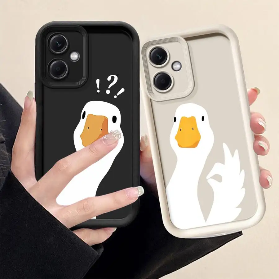 Adorable Cartoon Duck Soft Shell Phone Case