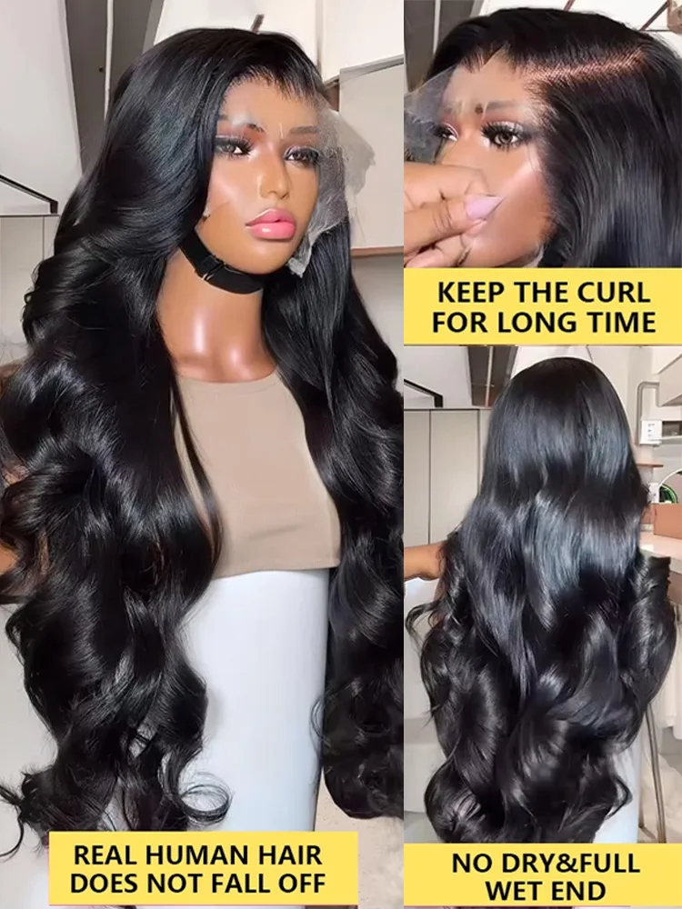 30 32 Inch High Density 5x5 Lace Closure Glueless Wig Human Hair Ready To Wear Body Wave 13x6 HD Lace Frontal Wig For Women