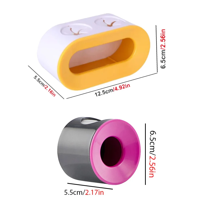 Bathroom Toothbrush Holder Wall Mount Bathroom Organizer Double Single Hole Self Adhesive Tooth Brush Accessories Space Saving