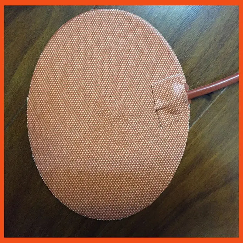 24V Silicone Riscaldatore Rotondo 300Mm Silicone Pad Riscaldante Fascia Riscaldatore Silicone Stampante 3D Adesivo Riscaldatore Elettronico Flim
