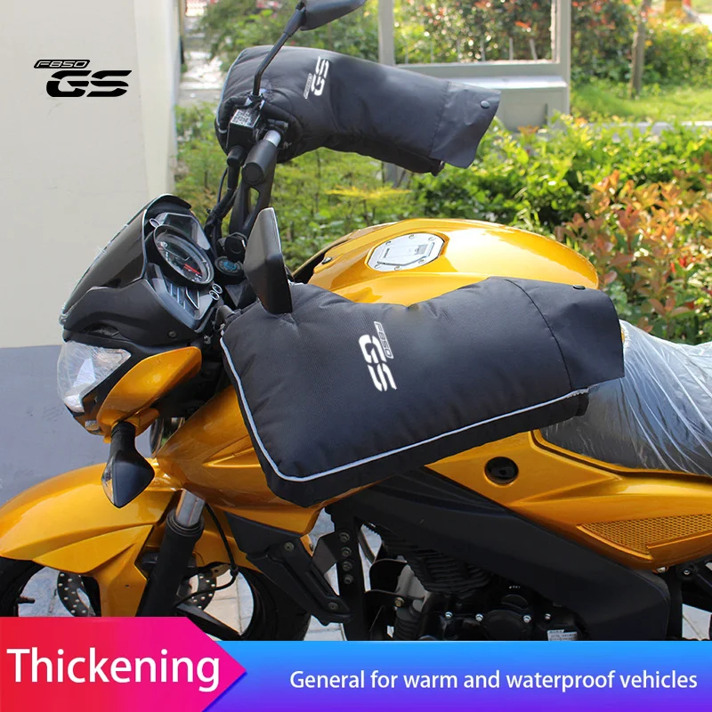 

For BMW F850GS ADVENTURE F850GS 2018-2022 2019 2020 2021 Motorcycle Grip Handle Bar Muff Rainproof Riding Winter Warmer Gloves