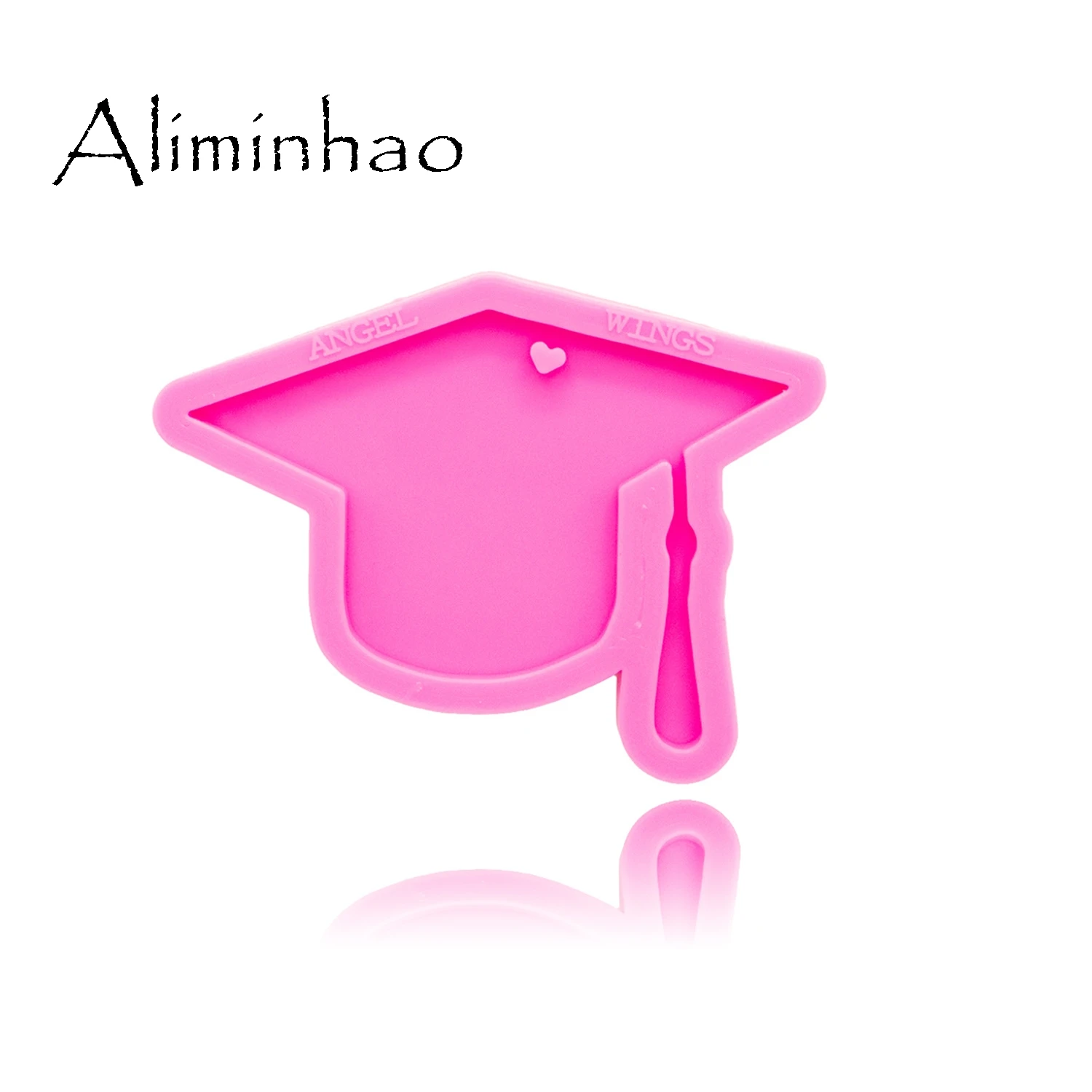 DY0342 Shiny Hat mold Silicone Molds DIY PhD graduation hat resin epoxy keychains Mould custom keychain - 2