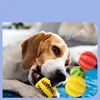 Dog Toy Ball Nontoxic Bite Resistant Toy Ball for Pet Dogs Puppy Cat Dog Pet Food Treat Feeder Chew Tooth Cleaning Ball 1