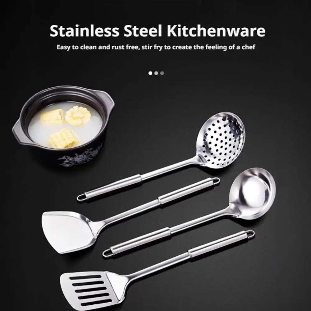 Premium Stainless Steel Kitchen Utensil Set - 5 Piece Cooking Tool Collection