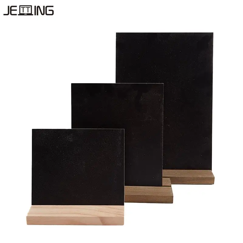 메시지 보드 디스플레이 사인 나무 기본 가격 태그, 블랙 칠판, 메모 바, DIY 장식, 새롭고 고품질, 1PC