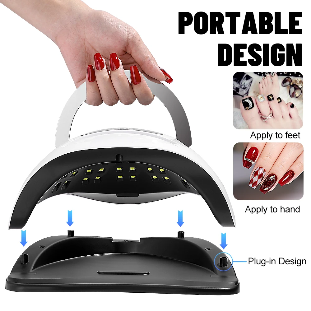 SUN X16 MAX 72LEDs UV LED Nail Lamp for Gel Nail Polish Fast Curing Gel Polish Lamp With Timer Auto Sensor Nail Art Drying Tool 5