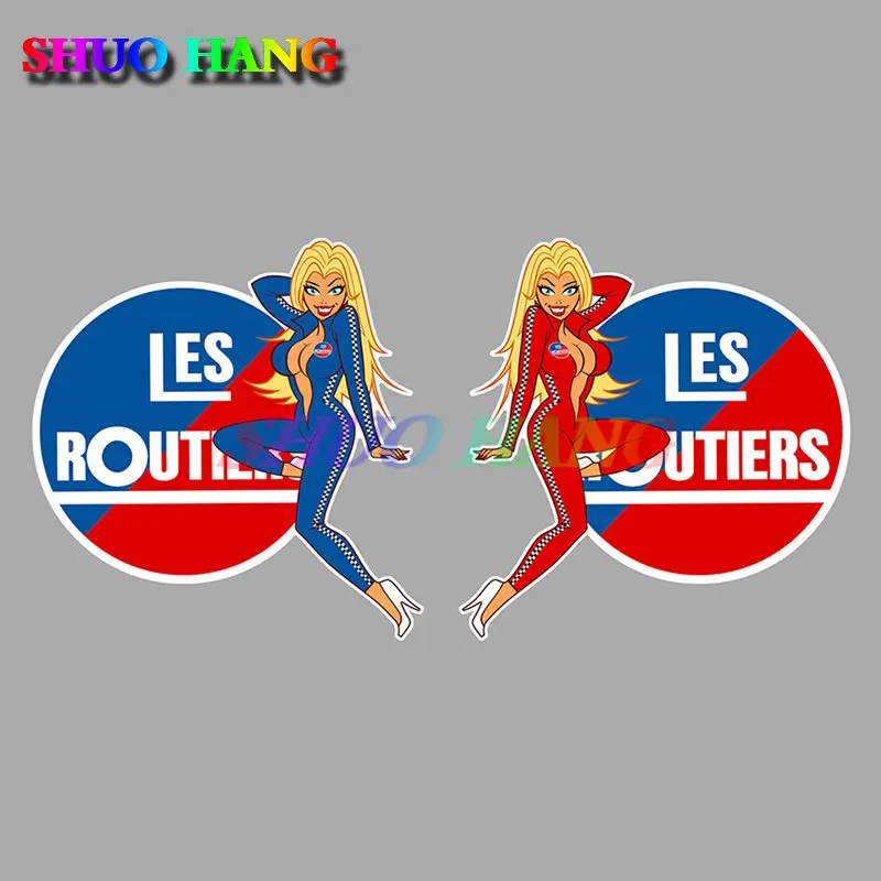 Les Routers Pinup Sexy Camion Truck Stickers Car Bumper Window Racing Vinyl Moto Casco Campeggio Laptop Snowboard Decalcomanie