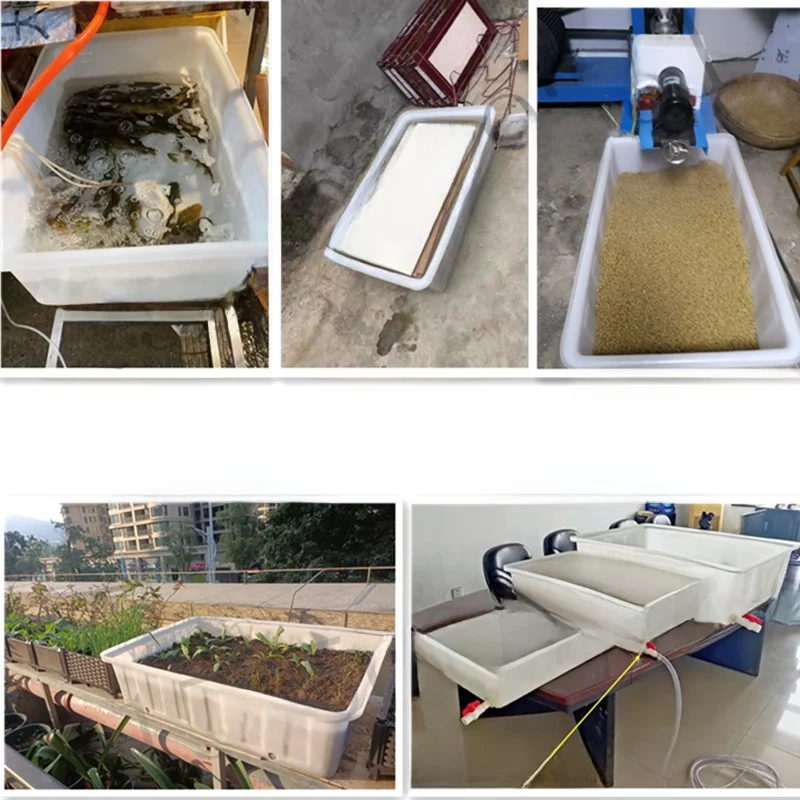 Thiened Large Plastic Square Basin Slower Water Bath Food Basin Turtle Pond Fi Tank Vegetable Waing Basin