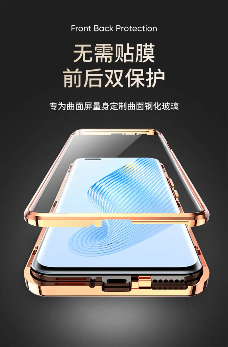 360 Full Protection Metal Bumper Clear Front Glass Case For Xiaomi 12T Xiaomi12T with Back PU Leather Skin Cover Phone Protector