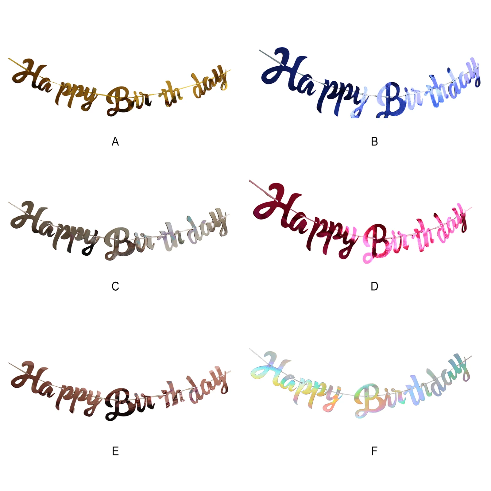 

1pcs Set 2 7ft Gold Paper Card Happy Birthday Banner Happy Birthday Sign Birthday Banner For Birthday Party Happy Birthday