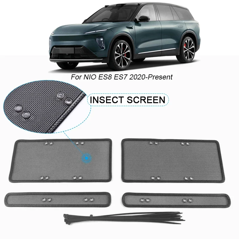 

Car Insect-proof Air Inlet Protect Cover For NIO ES8 ES7 2020-2025 Airin Insert Net Vent Racing Grill Filter Auto Accessories