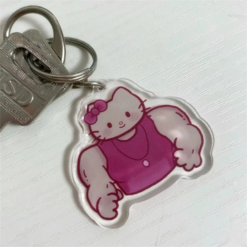 Plush Keychain Key Chain Bunny Keychain Balloon Dog Keychain Hello Kitty Sanrio Keychain Anime Kuromi My Melody Acrylic Keyring Kawaii Cinnamoroll Pochacco Pendant Christmas Gifts