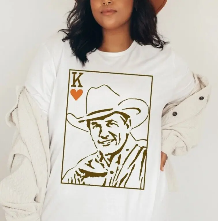 Camicia Vintage George Strait, Camicia Musicale Country, Regalo Unisex Per Fan