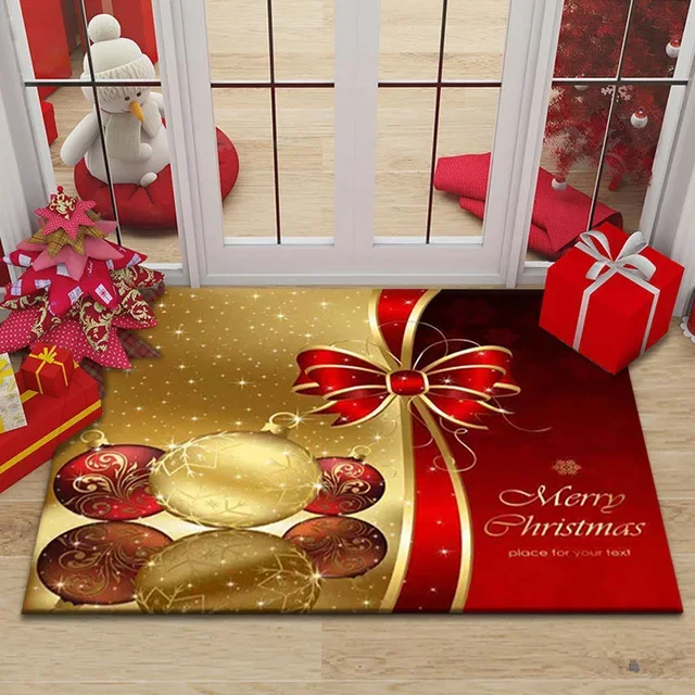 Merry Christmas Santa Claus Entrance Doormat Home Decor Carpet for Living Room Corridor Balcony Rugs Non-slip Bathroom Floor Mat floor mat decorative carpet non slip carpet