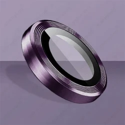Sleek Metal Ring Camera Protector with Tempered Glass Lens Cap - Premium Case - iPhone 17 Pro (Purple - 05)