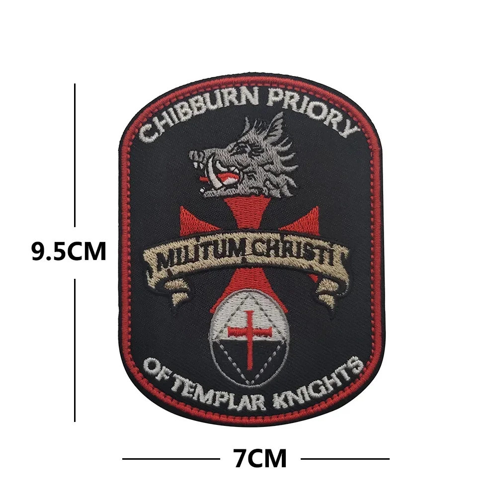 Ridders Tempeliers Schild - Naaien - Geborduurde Patch/Badge/Embleem
