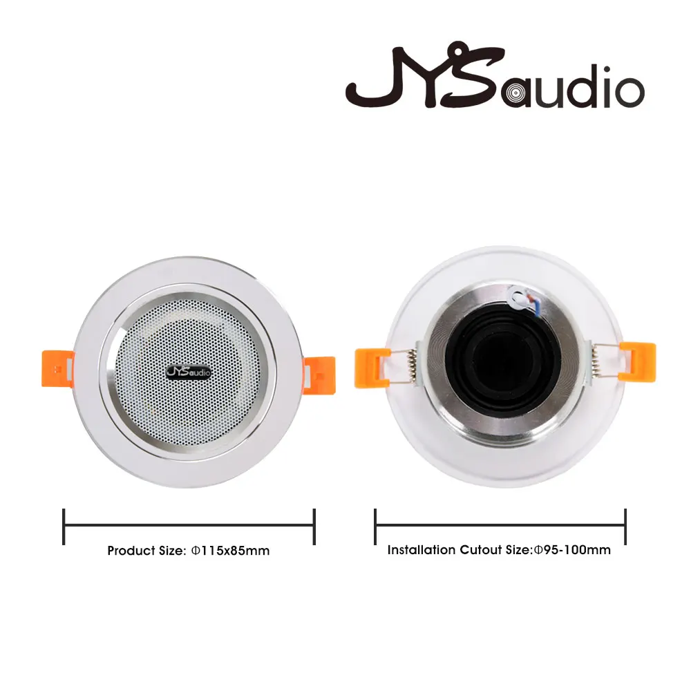 Ceiling Speaker 12W HiFi Stereo Loudspeaker Home Theater Sound System Public Address Background Audio Bathroom Restaurant