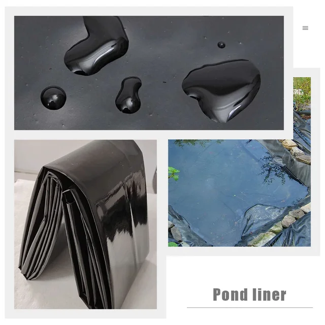 Tó Szünetellenes Membrán Kerti Film Bélés Kültéri Vízesés Geomembránellátások Hdpe Úszómedence Tarp - Image 4