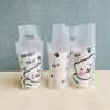 100pcs Milk Tea Plastic Packing Bag for Takeaway drinks Beverage Packaging Bag New Cartoon Disposable Single Cup Double Cup Bag 3