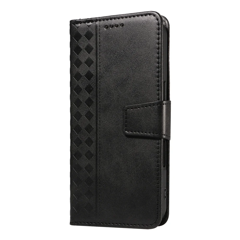 Magnetic Luxury Leather Phone Case with Cat Dandelion Design