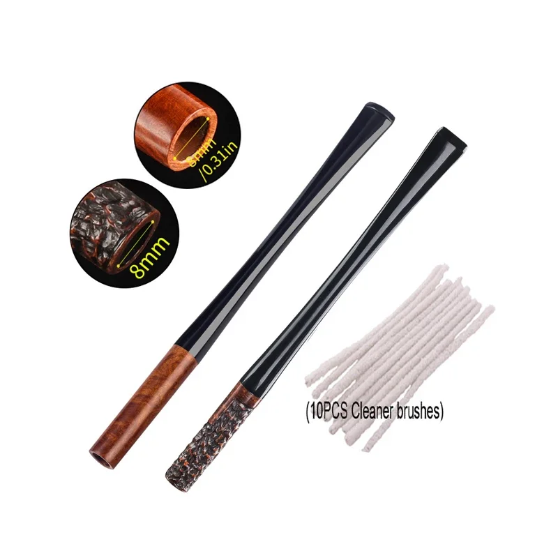 

Personality 17cm long style Cigarette Holder high-quality Wooden Smoke Mouthpiece Tar Filtration Cleanable Tobacco for hookah