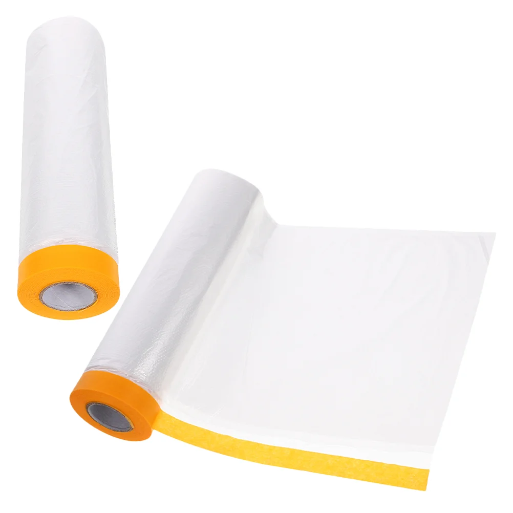 

2 Rolls Window Insulation Films Weatherproofing Window Insulation Film with Adhesive Tape(20 Meters)