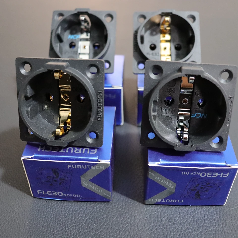 FURUTECH FI-E30 (R) Embase Schuko Plaqué Rhodium (Alpha