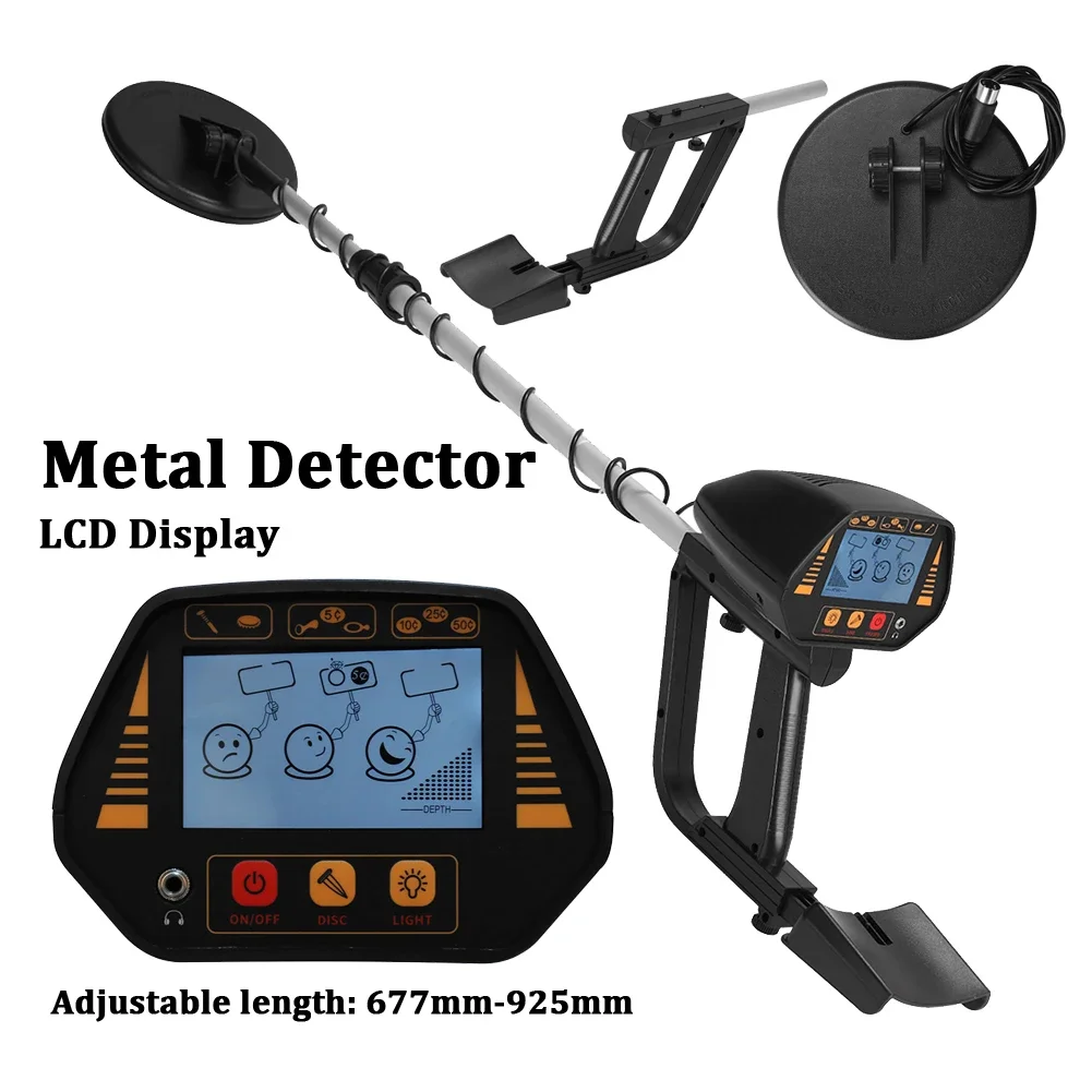 Pinpointer Metal Detectors Handheld Jewelry Treasure Hunter LCD Display Treasure Hunter Detecting Waterproof for Treasure Search