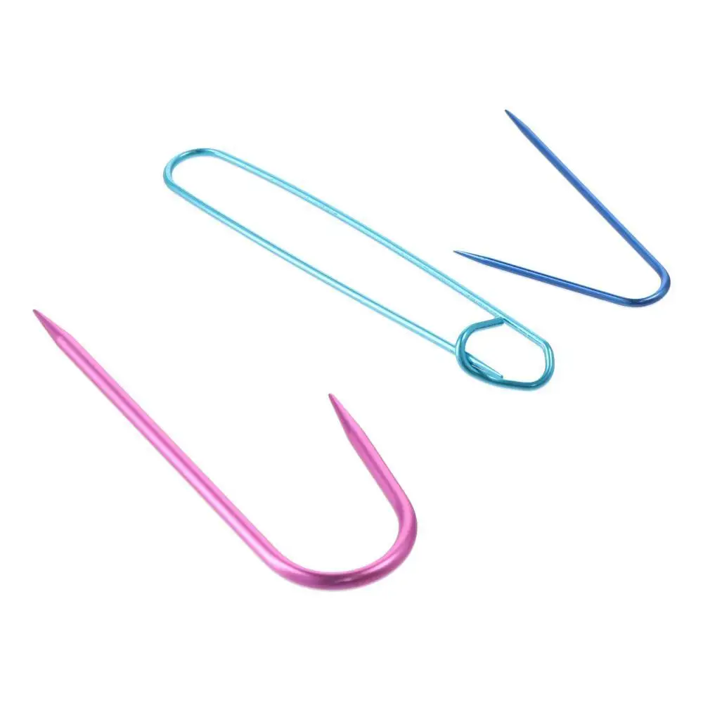 뜨게 바늘 세트, 알루미늄 스티치 홀더, 안전 핀 브로치 직조 스웨터, 뜨게 스티치 거치대 도구, 19 개