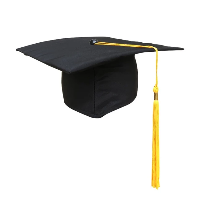 Classic Graduation Cap with Tassel Mortar Board Academic High School Bachelor Hat of Graduate Party Ceremony Photo Props QX2D 4