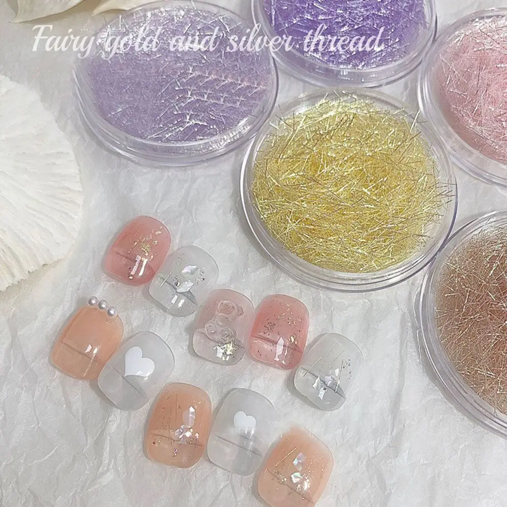 

Tips Manicure Accessories Colorful Handmade Materials Nail Rhinestones Nail Art Thread Nail Art Wire Nail Decorations