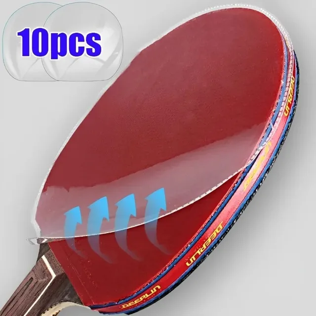 10Pcs Ping Pong Racket Protective Film Sticky Transparent Maintenance Cover Table Tennis Racket Rubber Protection Film Tool 10Pcs Ping Pong Racket Protective Film Sticky Transparent Maintenance Cover Table Tennis Racket Rubber Protection Film Tool