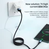 Essager 7A 100W USB Type C Cable 100W Fast Charging Wire For OPPO Oneplus Huawei P40 P30 Samsung Realme USB C Charger Data Cord 5