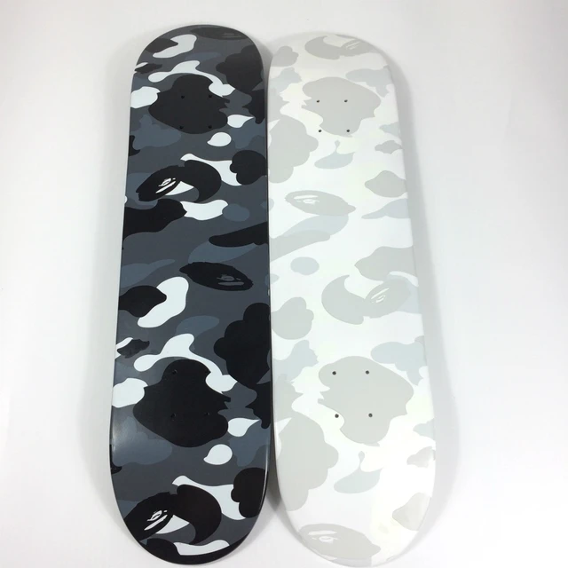 BAPE APE Skateboard Deck Modern Canada Maple. Black White Color