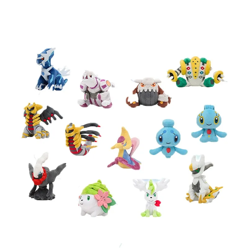 Stock Original Pok&eacute;mon Dialga Palkia Heatran Regigigas Giratina Cresselia Phione Darkrai Shaymin Arceus Game Anime Figure Plush