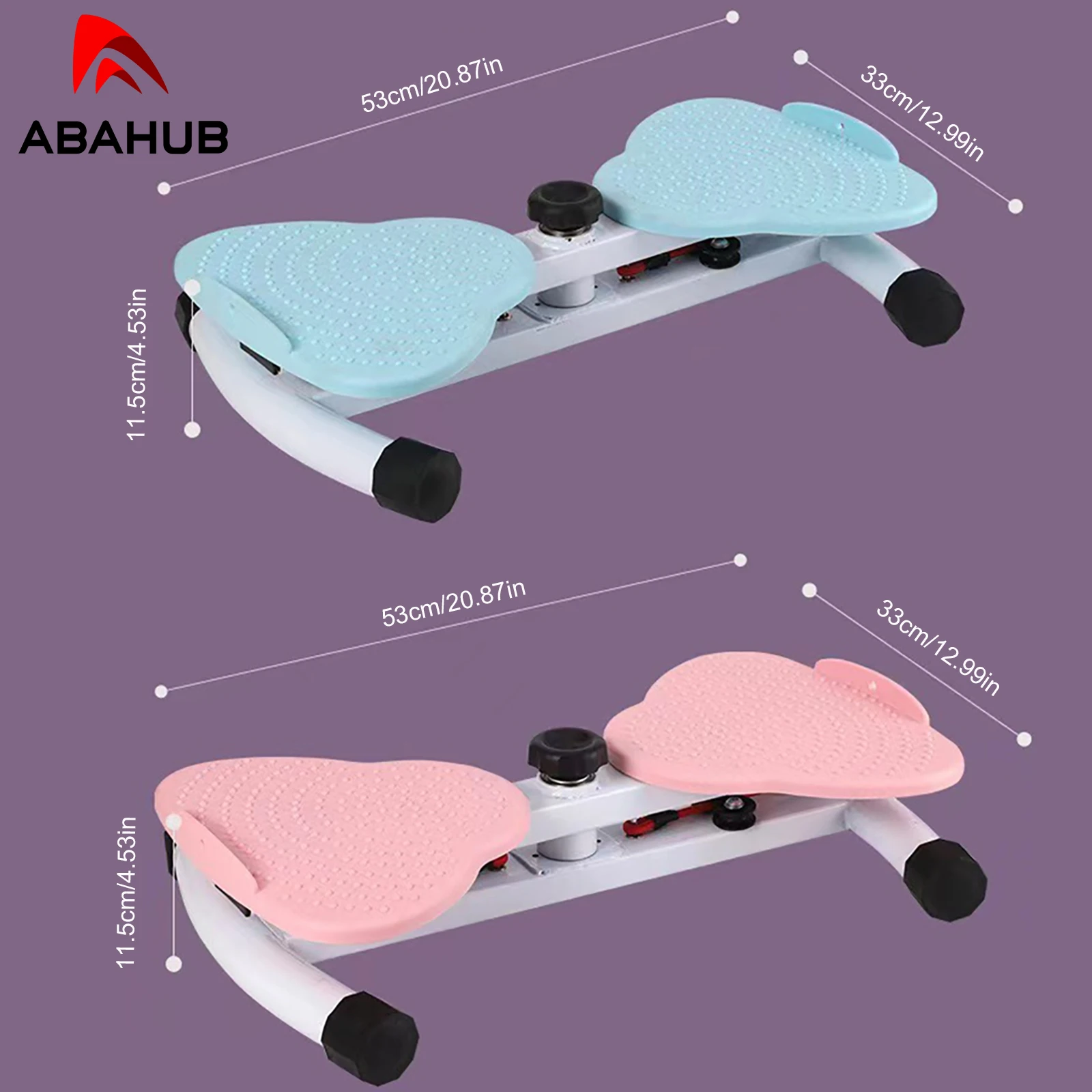 ABAHUB Silent Waist Trimmer Twister 360&deg; Rotating Disc For Belly Fat Burning Home Fitness Dance Machine Ab Workout Guide waist twisting disc