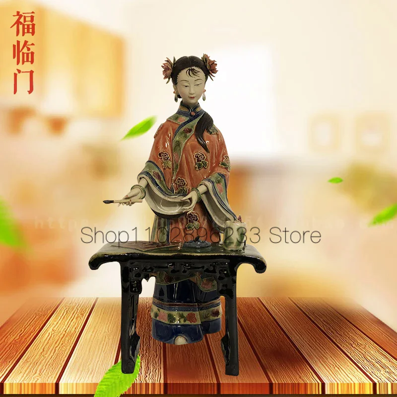 

Ceramic lady decoration home living room TV cabinet reply creative decoration classical style manual