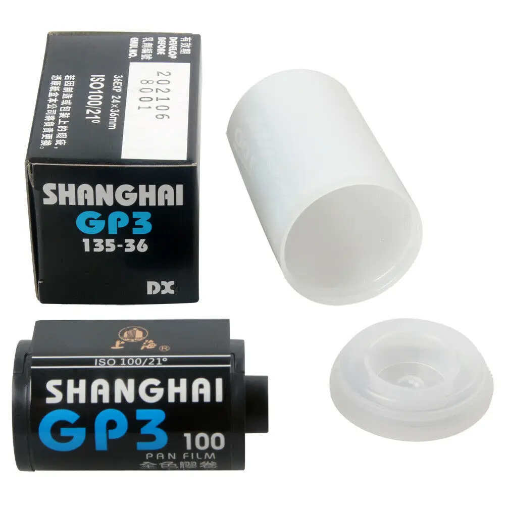 1/3/8 Rolls Shanghai Black & White GP3 135/36 35mm Film DIN ISO 100 B/W B&W Freshest New 35mm Film (Expiration Date: 2025)
﻿