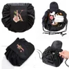 Fashion Rose Gold Letter Portable Lazy Storage Cosmetic Bag Drawstring Magic Makeup Pouch Large Capacity Travel Toiletry Bag 1