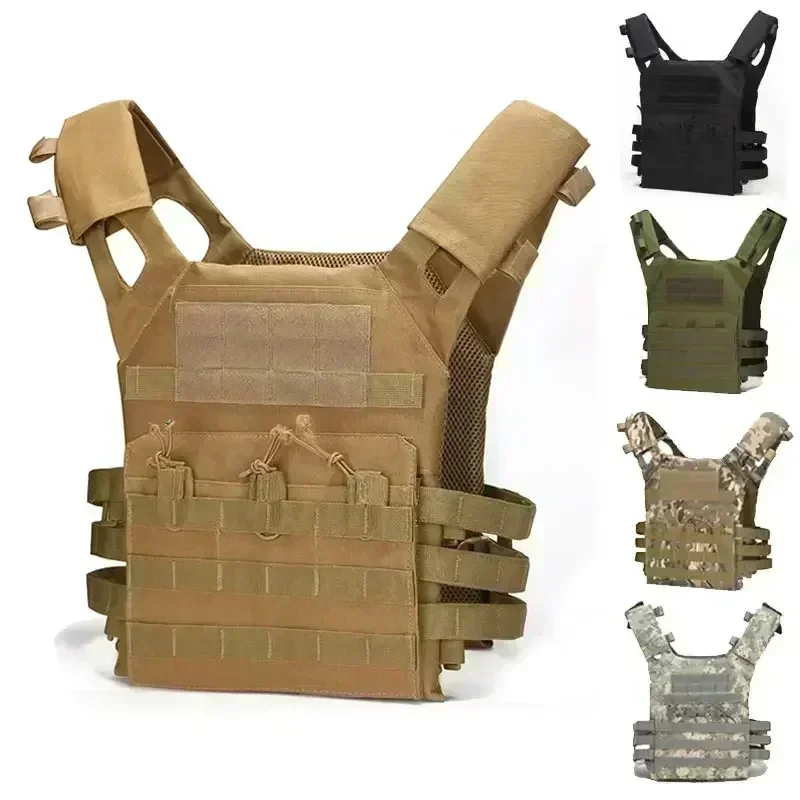 Tactical vest nylon airsoft combat MOLLE camo body armor hunting carrier accessories