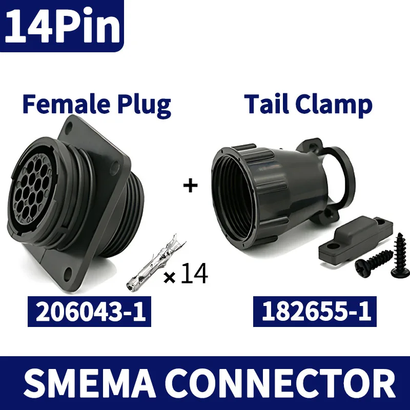 Signal Connector, AMP, Tipo TE, Soquete macho